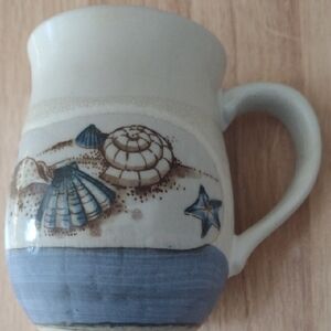 Otagiri Beach Scene With Shells, & Starfish 10 Oz. Mug Crafted In Japan